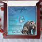 To My Badass Daughter from Dad (This Old Grizzley Card) - Forever Love Necklace