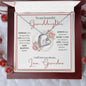 Granddaughter (Floral Frame Card) -Forever Love Necklace