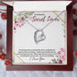 To My Secret Lover (Burgundy Card) - Forever Love Necklace