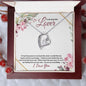 To my Beautiful Lover (Burgundy Card) - Forever Love Necklace