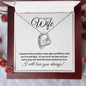 To My Beautiful Wife- Love and Light (Classic Black / White) - Forever Love Necklace