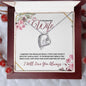 Beautiful Wife - Love & Light (Burgundy) - Forever Love Necklace