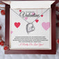 To My Beautiful Valentine (Heart Strings) - Forever Love Necklace