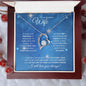Wife (Christmas Blue Snowflake Card) - Forever Love Necklace