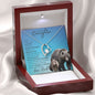 To My Badass Daughter from Dad (This Old Grizzley Card) - Forever Love Necklace