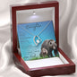 To My Badass Daughter from Dad (This Old PAPA BEAR Card) - Forever Love Necklace