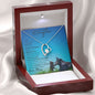 To My Beautiful Daughter from Mom (This MAMA BEAR Card) - Forever Love Necklace