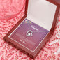 Daughter from Mom (Pink Floral Card) - Forever Love Necklace