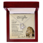 To My Badass Daughter from Dad (Lion Card) - Forever Love Necklace