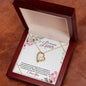 To my Beautiful Lover (Burgundy Card) - Forever Love Necklace