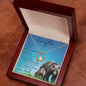 To My Badass Daughter from Dad (This Old PAPA BEAR Card) - Forever Love Necklace