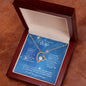 Wife (Christmas Blue Snowflake Card) - Forever Love Necklace
