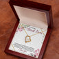 To My Secret Lover (Burgundy Card) - Forever Love Necklace
