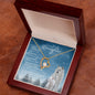 To My Badass Daughter (Artic Wolf Snow) - Forever Love Necklace
