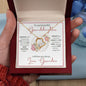 Granddaughter (Floral Frame Card) -Forever Love Necklace