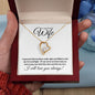To My Beautiful Wife- Love and Light (Classic Black / White) - Forever Love Necklace