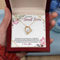To My Secret Lover (Burgundy Card) - Forever Love Necklace