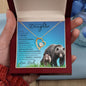 To My Badass Daughter from Dad (This Old PAPA BEAR Card) - Forever Love Necklace