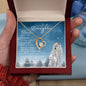 To My Badass Daughter (Artic Wolf Snow) - Forever Love Necklace