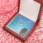 Beautiful Daughter from Mom (Lioness Blue Card)- Forever Love Necklace