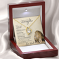 To My Badass Daughter from Dad (Lion Card) - Forever Love Necklace