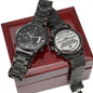 To my Son (Never Forget Your Way Back Home) - Engraved Black Chronograph Watch