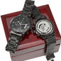 To My Man / Boyfriend / Lover / Soulmate / Husband (Great Catch / Fish / Valentine) - Engraved Black Chronograph Watch
