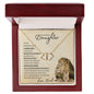 Daughter From Dad (Lion Card) - 10K Gold / Diamond - Everlasting Love Necklace