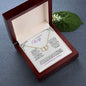 Wife (Purple Card) - 10K Solid Yellow gold and Diamond - Everlasting Love Necklace