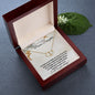 Bonus Daughter (Star Christmas Card) - 10K Gold and Diamond Everlasting Love Necklace