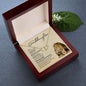 Granddaughter from Grandfather (Lion Card) - 10K Gold / Diamond - Everlasting Love Necklace