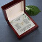 Wife - (Christmas Spruce Card) - 10K and Diamond Everlasting Love Necklace
