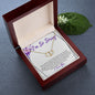 I'm Sorry - (Purple Card) - 10K Gold & Diamond - Everlasting Love Necklace