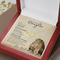 Daughter From Dad (Lion Card) - 10K Gold / Diamond - Everlasting Love Necklace