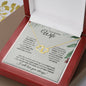Wife - (Christmas Spruce Card) - 10K and Diamond Everlasting Love Necklace