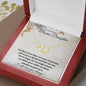 Bonus Daughter (Star Christmas Card) - 10K Gold and Diamond Everlasting Love Necklace