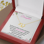 Nonbiological / Adopted Daughter (pink card) - Everlasting Love Necklace