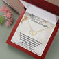 Bonus Daughter (Star Christmas Card) - 10K Gold and Diamond Everlasting Love Necklace