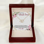 To My Secret Lover (Burgundy Card) - Solid 10K Gold & Diamond - Everlasting Love Necklace