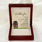 Granddaughter from Grandmother (Lioness Card) - 10K Gold / Diamond - Everlasting Love Necklace