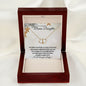 Bonus Daughter (Star Christmas Card) - 10K Gold and Diamond Everlasting Love Necklace