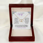 Wife (Purple Card) - 10K Solid Yellow gold and Diamond - Everlasting Love Necklace