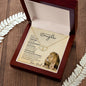 Daughter From Dad (Lion Card) - 10K Gold / Diamond - Everlasting Love Necklace
