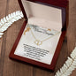 Bonus Daughter (Star Christmas Card) - 10K Gold and Diamond Everlasting Love Necklace