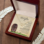 Daughter from Mom (Lioness Card) - 10K Gold / Diamond - Everlasting Love Necklace
