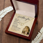 Granddaughter from Grandfather (Lion Card) - 10K Gold / Diamond - Everlasting Love Necklace