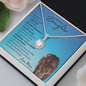 Beautiful Daughter From Mom (Blue Lion Card) - Eternal Hope Necklace