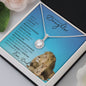 Precious Daughter from Dad (Blue Lion Card) _ Eternal Hope Necklace