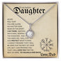 Daughter from Dad (Beige Viking Card) - Eternal Hope Necklace