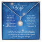Wife (Christmas Blue Snowflake Card) - Eternal Hope Necklace